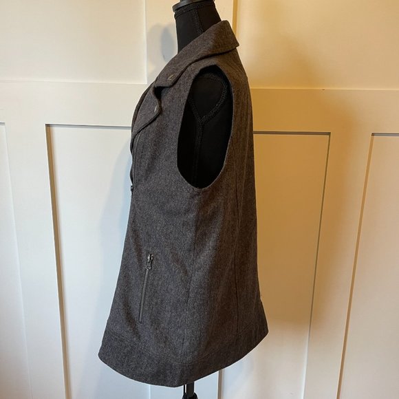 Banana Republic Asymmetrical Wool Blend Vest - Picture 3 of 6